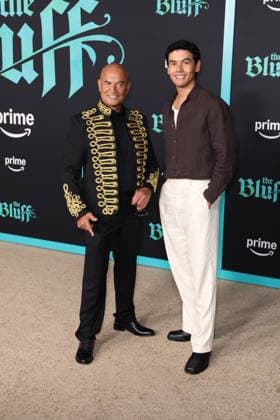 World Premiere Of Amazon Prime Video s The Bluff in Los Angeles, USA, 17 February 2026 Temuera Morrison and guest at the World Premiere Of Amazon Prime Video s The Bluff held at the TCL Chinese Theatre IMAX on 17 February 2026 in Hollywood, Los Angeles, California, United States., Credit:Xavier Collin Avalon United States, California, Los Angeles  Copyright: xXavierxCollinx xAvalonx 1076077792