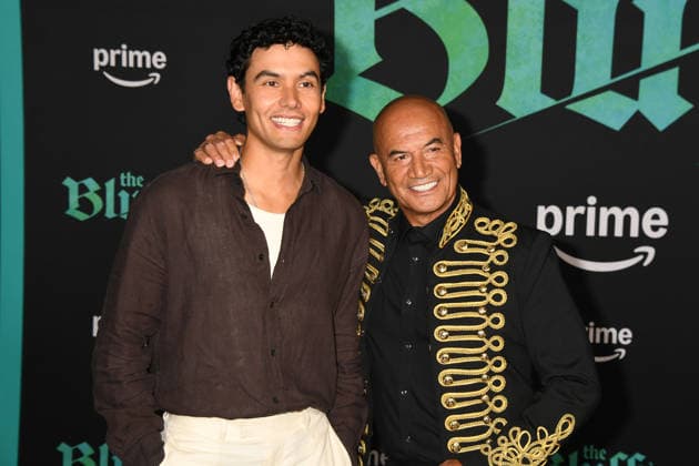 HOLLYWOOD, CA - FEBRUARY 17: James Morrison and Temuera Morrison at the world premiere of The Bluff on February 17, 2026 at the TCL Chinese Theater in Hollywood, California, Copyright: xJeffreyxMayerx