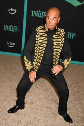 HOLLYWOOD, CA - FEBRUARY 17: Temuera Morrison at the world premiere of The Bluff on February 17, 2026 at the TCL Chinese Theater in Hollywood, California, Copyright: xJeffreyxMayerx