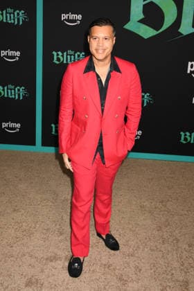 HOLLYWOOD, CA - FEBRUARY 17: Frank E. Flowers at the world premiere of The Bluff on February 17, 2026 at the TCL Chinese Theater in Hollywood, California, Copyright: xJeffreyxMayerx