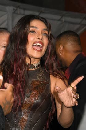 HOLLYWOOD, CA - FEBRUARY 17: Priyanka Chopra Jonas at the world premiere of The Bluff on February 17, 2026 at the TCL Chinese Theater in Hollywood, California, Copyright: xJeffreyxMayerx