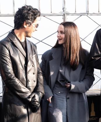 February 17, 2026, Bronx, New York, USA: Avan Jogia and Dove Cameron visit Empire State Building in New York, NY on February 17, 2026 to celebrate premiere of Prime Video 56 Days Bronx USA  - ZUMAr339 20260217_znp_r339_034 Copyright: xLevxRadinx