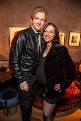 Johannes Heinrichs and Nadja Jo Klapper as guests at the Traumfabrik Babelsberg and Kreisfilm Party at Fotografiska Berlin at the Berlinale 76 International Film Festival on 17 02 2026 in Berlin Berlin Germany