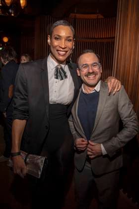 Annabelle Mandeng with company at the Traumfabrik Babelsberg and Kreisfilm Party at Fotografiska Berlin at the Berlinale 76 International Film Festival on 17 02 2026 in Berlin Berlin Germany