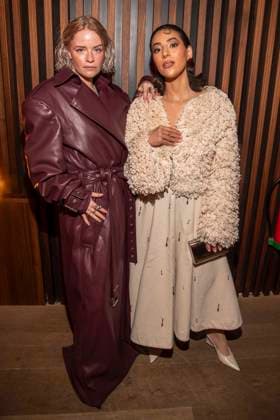 Anna Lucia Gustmann and Ideal Kanal as guests at the Traumfabrik Babelsberg and Kreisfilm Party at Fotografiska Berlin at the Berlinale 76 International Film Festival on 17 02 2026 in Berlin Berlin Germany
