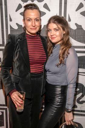 Kathrin Anna Stahl and Lara Mandoki as guests at the Traumfabrik Babelsberg and Kreisfilm Party at Fotografiska Berlin at the Berlinale 76 International Film Festival on 17 02 2026 in Berlin Berlin Germany