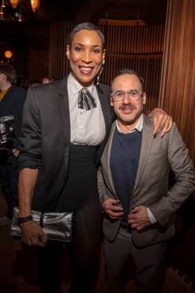 Annabelle Mandeng with company at the Traumfabrik Babelsberg and Kreisfilm Party at Fotografiska Berlin at the Berlinale 76 International Film Festival on 17 02 2026 in Berlin Berlin Germany