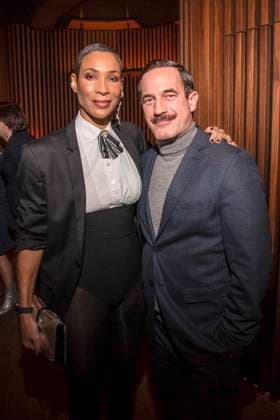 Annabelle Mandeng with Soenke Moehring at the Traumfabrik Babelsberg and Kreisfilm Party at Fotografiska Berlin at the Berlinale 76 International Film Festival on 17 02 2026 in Berlin Berlin Germany