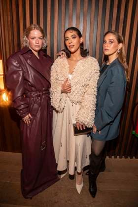 Anna Lucia Gustmann, Ideal Kanal and Alessia Mazzola as guests at the Traumfabrik Babelsberg and Kreisfilm Party at Fotografiska Berlin at the Berlinale 76 International Film Festival on February 17, 2026 in Berlin Berlin Germany