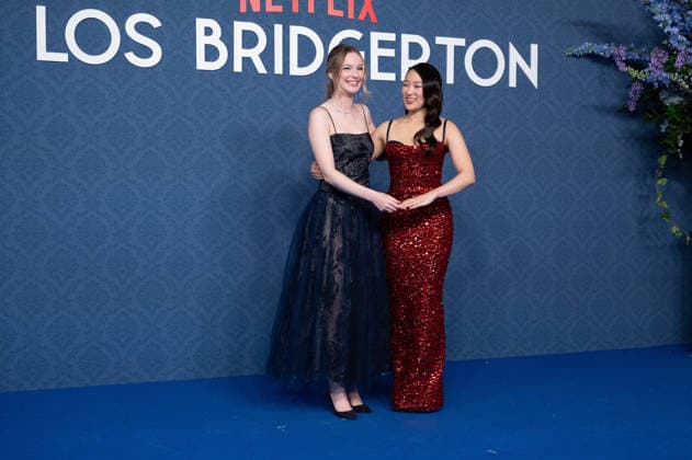 February 17, 2026, Madrid, Spain: Hannah Dodd and Yerin Ha attend the Bridgerton Masquerade Ball Photocall at Casino de Madrid. Madrid Spain - ZUMAs197 20260217_aaa_s197_431 Copyright: xAtilanoxGarciax