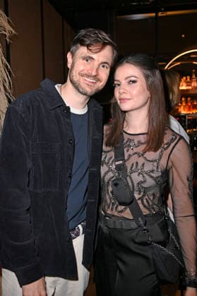Phil Laude and Maria Clara Groppler at the Traumfabrik Babelsberg Kreisfilm Party as part of the Berlinale 2026 at Fotografiska Berlin Berlin, 17 02 2026 Foto:xN.xKubelkax xFuturexImagex traumfabrik_6209