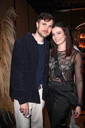 Phil Laude and Maria Clara Groppler at the Traumfabrik Babelsberg Kreisfilm Party as part of the Berlinale 2026 at Fotografiska Berlin Berlin, 17 02 2026 Foto:xN.xKubelkax xFuturexImagex traumfabrik_6211