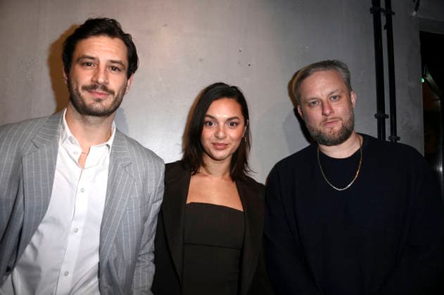Jaime Krsto Ferkic, Taneshia Abt and Fatoni at the Traumfabrik Babelsberg Kreisfilm Party as part of the Berlinale 2026 at Fotografiska Berlin Berlin, 17 02 2026 Foto:xN.xKubelkax xFuturexImagex traumfabrik_6229