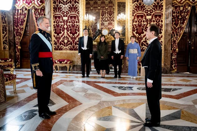 The King receives the Letters of Credence of the new ambassadors King Felipe VI receives the Letter of Credence of the new ambassador of Japan, Hiroshi Yamauchi, at the Royal Palace in Madrid, on February 18, 2026, in Madrid Spain The King receives today the Letters of Credence of the new ambassadors of Haiti, Japan, Malaysia, Greece, Uruguay, Bulgaria and the United States 18 FEBRUARY 2026 A Pé Madrid Madrid Madrid Espana  Copyright: xA.xPÃ rezxMecax 7302242