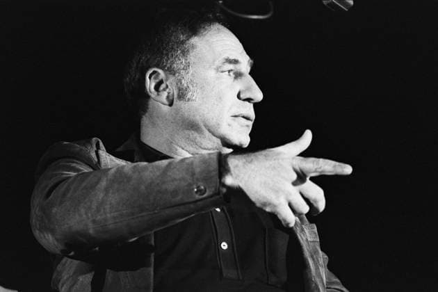 RECORD DATE NOT STATED Mel Brooks at a live studio recording for the album 2000 and Thirteen with Carl Reiner and Mel Brooks 1973 EDITORIAL USE ONLY  Copyright: xEdxThrasherx