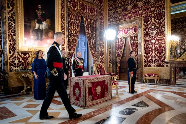 The King receives the Letters of Credence of the new ambassadors King Felipe VI receives the Letter of Credence of the new ambassador of the Hellenic Republic, Apostolos Baltas, at the Royal Palace in Madrid, on February 18, 2026, in Madrid Spain The King receives today the Letters of Credence of the new ambassadors of Haiti, Japan, Malaysia, Greece, Uruguay, Bulgaria and the United States 18 FEBRUARY 2026 A Pé Madrid Madrid Madrid Spain  Copyright: xA.xPÃ rezxMecax 7302476