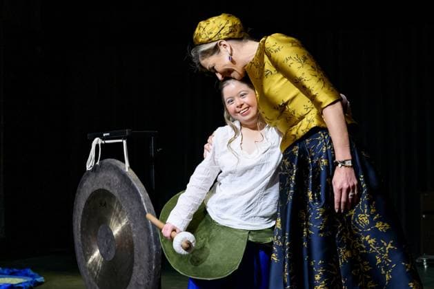 HENGELO, The Netherlands, 2026-02-18 13:02:42 HENGELO, February 18, 2026, KamaK Theater. Queen Maxima opens the new KamaK Theater in Hengelo. The professional company KamaK Theater works with actors with intellectual disabilities. With a team of directors, theater and music teachers, care workers, and a large number of volunteers, several productions are developed and staged annually. PHOTO: NLBeeld Patrick van Emst Credit: NL Beeld Patrick van Emst  Copyright: xx x