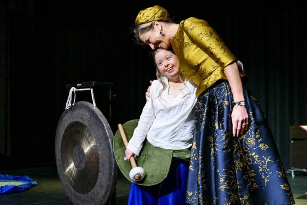 HENGELO, The Netherlands, 2026-02-18 13:02:43 HENGELO, February 18, 2026, KamaK Theater. Queen Maxima opens the new KamaK Theater in Hengelo. The professional company KamaK Theater works with actors with intellectual disabilities. With a team of directors, theater and music teachers, care workers, and a large number of volunteers, several productions are developed and staged annually. PHOTO: NLBeeld Patrick van Emst Credit: NL Beeld Patrick van Emst  Copyright: xx x