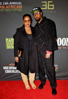 LOS ANGELES, CA- FEBRUARY 17: RZA, Talani Tabb at the 34th Annual Pan African Film & Arts Festival Opening Night Premiere of One Spoon of Chocolate at the Directors Guild of America Theater Complex in Los Angeles, California on February 17, 2026. Copyright: xKoixSojer Snap NxUxPhotos MediaPunchx