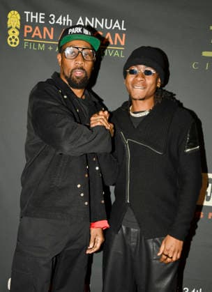 LOS ANGELES, CA- FEBRUARY 17: RZA, RJ Cyler at the 34th Annual Pan African Film & Arts Festival Opening Night Premiere of One Spoon of Chocolate at the Directors Guild of America Theater Complex in Los Angeles, California on February 17, 2026. Copyright: xKoixSojer Snap NxUxPhotos MediaPunchx
