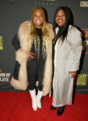 LOS ANGELES, CA- FEBRUARY 17: Yolanda Yo-Yo Whitaker, Amy Malone at the 34th Annual Pan African Film & Arts Festival Opening Night Premiere of One Spoon of Chocolate at the Directors Guild of America Theater Complex in Los Angeles, California on February 17, 2026. Copyright: xKoixSojer Snap NxUxPhotos MediaPunchx