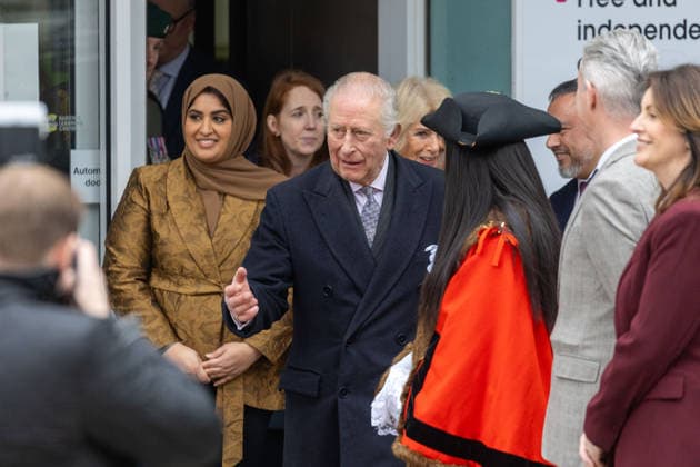 February 18, 2026, London, England, United Kingdom: King CHARLES III and Queen Camilla visit Barking Learning Centre Community and Family Hub. London United Kingdom - ZUMAs262 20260218_zip_s262_017 Copyright: xTayfunxSalcix