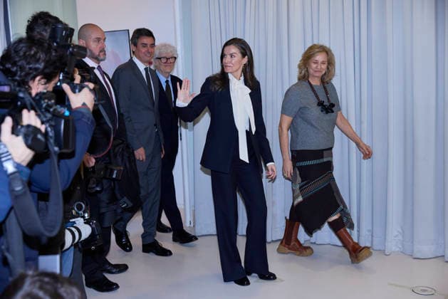 February 18, 2026, Madrid, Madrid, Spain: QUEEN LETIZIA of Spain attends the official presentation of the Ã¢â‚¬oeAlliance for WoolÃ¢ Madrid Spain - ZUMAc260 20260218_zep_c260_002 Copyright: xMikexChicorrox