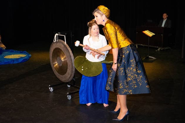 18-02-2026 Hengelo Queen Maxima attended the opening of the professional company KamaK Theater, working with actors with intellectual disabilities, in Hengelo. Â  Copyright: xPPEx