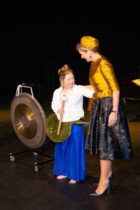 18-02-2026 Hengelo Queen Maxima attended the opening of the professional company KamaK Theater, working with actors with intellectual disabilities, in Hengelo. Â  Copyright: xPPEx
