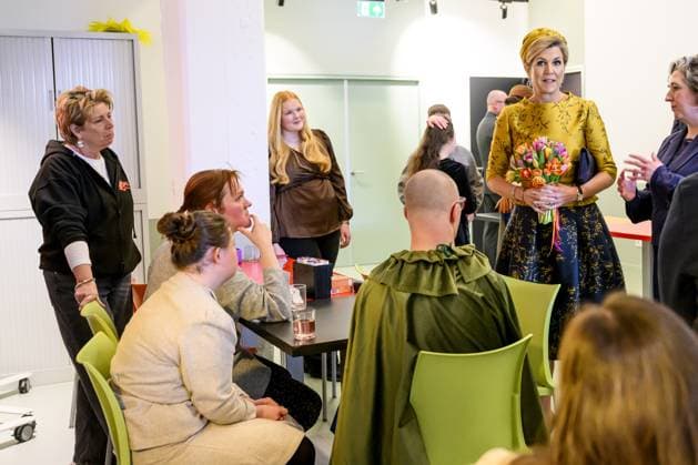 HENGELO, The Netherlands, 2026-02-18 13:45:34 HENGELO, February 18, 2026, KamaK Theater. Queen Maxima opens the new KamaK Theater in Hengelo. The professional company KamaK Theater works with actors with intellectual disabilities. With a team of directors, theater and music teachers, care workers, and a large number of volunteers, several productions are developed and staged annually. PHOTO: NLBeeld Patrick van Emst Credit: NL Beeld Patrick van Emst  Copyright: xx x