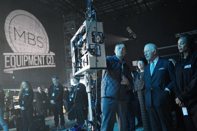 . 18 02 2026. Dagenham, United Kingdom. King Charles III during a visit to Eastbrook Studios in Dagenham, United Kingdom.  xPoolx xi-Imagesx IIM-26580-0001