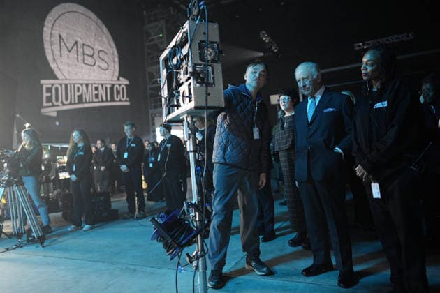 . 18 02 2026. Dagenham, United Kingdom. King Charles III during a visit to Eastbrook Studios in Dagenham, United Kingdom.  xPoolx xi-Imagesx IIM-26580-0002
