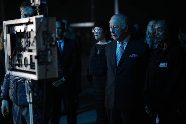. 18 02 2026. Dagenham, United Kingdom. King Charles III during a visit to Eastbrook Studios in Dagenham, United Kingdom.  xPoolx xi-Imagesx IIM-26580-0006