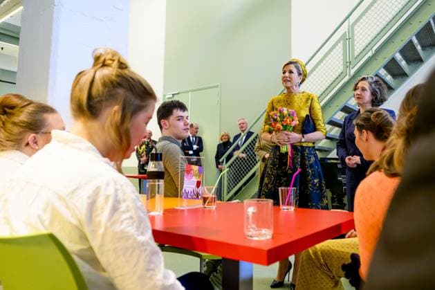 HENGELO, The Netherlands, 2026-02-18 13:46:29 HENGELO, February 18, 2026, KamaK Theater. Queen Maxima opens the new KamaK Theater in Hengelo. The professional company KamaK Theater works with actors with intellectual disabilities. With a team of directors, theater and music teachers, care workers, and a large number of volunteers, several productions are developed and staged annually. PHOTO: NLBeeld Patrick van Emst Credit: NL Beeld Patrick van Emst  Copyright: xx x