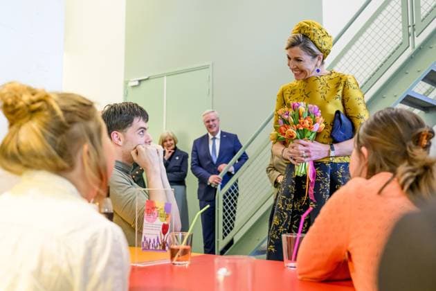HENGELO, The Netherlands, 2026-02-18 13:47:03 HENGELO, February 18, 2026, KamaK Theater. Queen Maxima opens the new KamaK Theater in Hengelo. The professional company KamaK Theater works with actors with intellectual disabilities. With a team of directors, theater and music teachers, care workers, and a large number of volunteers, several productions are developed and staged annually. PHOTO: NLBeeld Patrick van Emst Credit: NL Beeld Patrick van Emst  Copyright: xx x