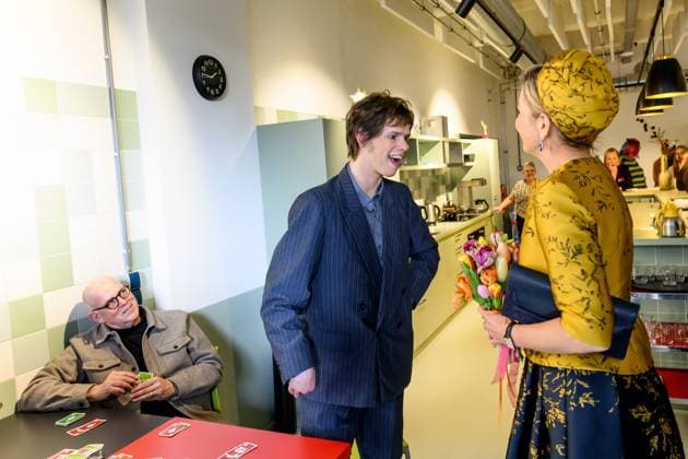 HENGELO, The Netherlands, 2026-02-18 13:47:47 HENGELO, February 18, 2026, KamaK Theater. Queen Maxima opens the new KamaK Theater in Hengelo. The professional company KamaK Theater works with actors with intellectual disabilities. With a team of directors, theater and music teachers, care workers, and a large number of volunteers, several productions are developed and staged annually. PHOTO: NLBeeld Patrick van Emst Credit: NL Beeld Patrick van Emst  Copyright: xx x