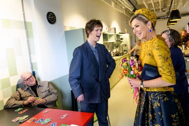 HENGELO, The Netherlands, 2026-02-18 13:47:48 HENGELO, February 18, 2026, KamaK Theater. Queen Maxima opens the new KamaK Theater in Hengelo. The professional company KamaK Theater works with actors with intellectual disabilities. With a team of directors, theater and music teachers, care workers, and a large number of volunteers, several productions are developed and staged annually. PHOTO: NLBeeld Patrick van Emst Credit: NL Beeld Patrick van Emst  Copyright: xx x