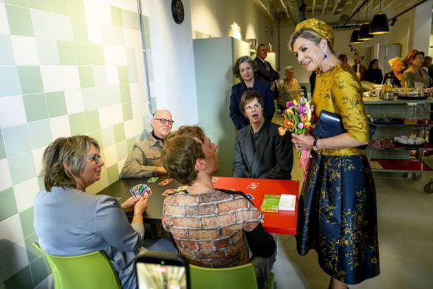 HENGELO, The Netherlands, 2026-02-18 13:48:34 HENGELO, February 18, 2026, KamaK Theater. Queen Maxima opens the new KamaK Theater in Hengelo. The professional company KamaK Theater works with actors with intellectual disabilities. With a team of directors, theater and music teachers, care workers, and a large number of volunteers, several productions are developed and staged annually. PHOTO: NLBeeld Patrick van Emst Credit: NL Beeld Patrick van Emst  Copyright: xx x