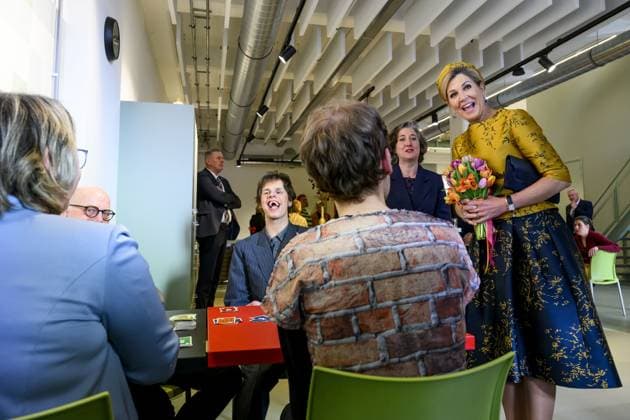 HENGELO, The Netherlands, 2026-02-18 13:49:22 HENGELO, February 18, 2026, KamaK Theater. Queen Maxima opens the new KamaK Theater in Hengelo. The professional company KamaK Theater works with actors with intellectual disabilities. With a team of directors, theater and music teachers, care workers, and a large number of volunteers, several productions are developed and staged annually. PHOTO: NLBeeld Patrick van Emst Credit: NL Beeld Patrick van Emst  Copyright: xx x