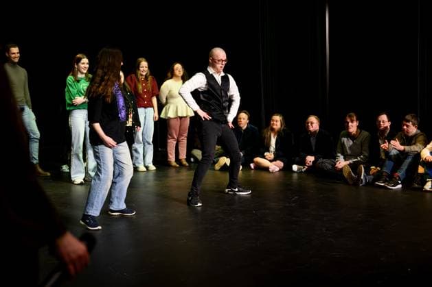 HENGELO, The Netherlands, 2026-02-18 14:05:15 HENGELO, February 18, 2026, KamaK Theater. Queen Maxima opens the new KamaK Theater in Hengelo. The professional company KamaK Theater works with actors with intellectual disabilities. With a team of directors, theater and music teachers, care workers, and a large number of volunteers, several productions are developed and staged annually. PHOTO: NLBeeld Patrick van Emst Credit: NL Beeld Patrick van Emst  Copyright: xx x