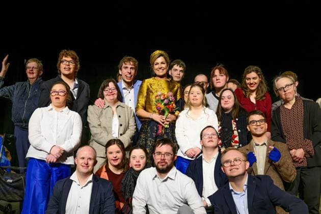 HENGELO, The Netherlands, 2026-02-18 14:14:46 HENGELO, February 18, 2026, KamaK Theater. Queen Maxima opens the new KamaK Theater in Hengelo. The professional company KamaK Theater works with actors with intellectual disabilities. With a team of directors, theater and music teachers, care workers, and a large number of volunteers, several productions are developed and staged annually. PHOTO: NLBeeld Patrick van Emst Credit: NL Beeld Patrick van Emst  Copyright: xx x