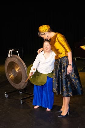 Queen Maxima at the opening of Theater KamaK. Hengelo, the Netherlands. 18 Feb 2026 Queen Maxima at the opening of the new theater of Theater KamaK in Hengelo. The professional company Theater KamaK works with actors with an intellectual disability. Hengelo The Netherlands  Copyright: xMischaxSchoemakerx