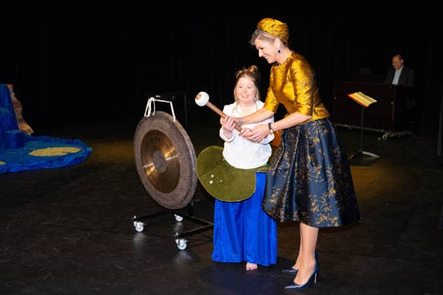 Queen Maxima at the opening of Theater KamaK. Hengelo, the Netherlands. 18 Feb 2026 Queen Maxima at the opening of the new theater of Theater KamaK in Hengelo. The professional company Theater KamaK works with actors with an intellectual disability. Hengelo The Netherlands  Copyright: xMischaxSchoemakerx