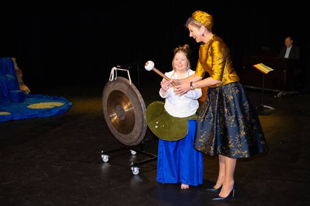 Queen Maxima at the opening of Theater KamaK. Hengelo, the Netherlands. 18 Feb 2026 Queen Maxima at the opening of the new theater of Theater KamaK in Hengelo. The professional company Theater KamaK works with actors with an intellectual disability. Hengelo The Netherlands  Copyright: xMischaxSchoemakerx
