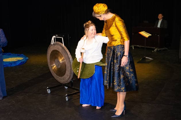 Queen Maxima at the opening of Theater KamaK. Hengelo, the Netherlands. 18 Feb 2026 Queen Maxima at the opening of the new theater of Theater KamaK in Hengelo. The professional company Theater KamaK works with actors with an intellectual disability. Hengelo The Netherlands  Copyright: xMischaxSchoemakerx
