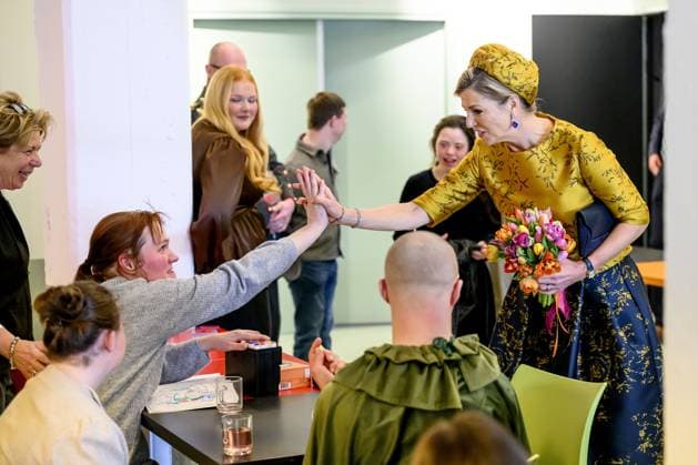 HENGELO, The Netherlands, 2026-02-18 13:45:11 HENGELO, February 18, 2026, KamaK Theater. Queen Maxima opens the new KamaK Theater in Hengelo. The professional company KamaK Theater works with actors with intellectual disabilities. With a team of directors, theater and music teachers, care workers, and a large number of volunteers, several productions are developed and staged annually. PHOTO: NLBeeld Patrick van Emst Credit: NL Beeld Patrick van Emst  Copyright: xx x