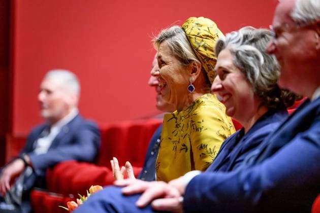HENGELO, The Netherlands, 2026-02-18 14:05:40 HENGELO, February 18, 2026, KamaK Theater. Queen Maxima opens the new KamaK Theater in Hengelo. The professional company KamaK Theater works with actors with intellectual disabilities. With a team of directors, theater and music teachers, care workers, and a large number of volunteers, several productions are developed and staged annually. PHOTO: NLBeeld Patrick van Emst Credit: NL Beeld Patrick van Emst  Copyright: xx x