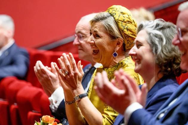 HENGELO, The Netherlands, 2026-02-18 14:05:58 HENGELO, February 18, 2026, KamaK Theater. Queen Maxima opens the new KamaK Theater in Hengelo. The professional company KamaK Theater works with actors with intellectual disabilities. With a team of directors, theater and music teachers, care workers, and a large number of volunteers, several productions are developed and staged annually. PHOTO: NLBeeld Patrick van Emst Credit: NL Beeld Patrick van Emst  Copyright: xx x