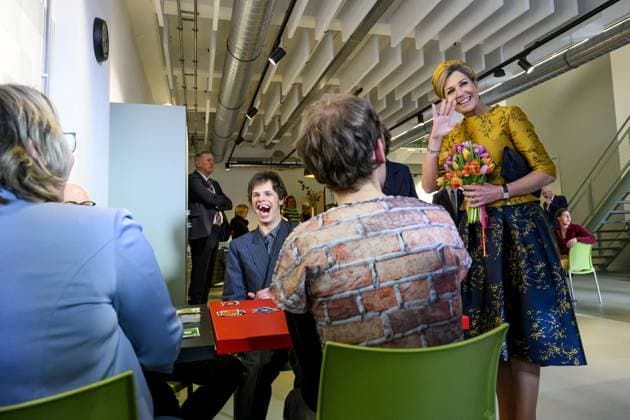 Queen Máxima Opens Theater for Actors With Disabilities - Hengelo Queen Máxima opens the new KamaK Theater in Hengelo. The professional company KamaK Theater works with actors with intellectual disabilities. With a team of directors, theater and music teachers, care workers, and a large number of volunteers, several productions are developed and staged annually. Netherlands, Hengelo, February 18, 2026, KamaK Theater. Photo by Bruno Press ABACAPRESS.COM  Copyright: xBrunoxPress ABACAx