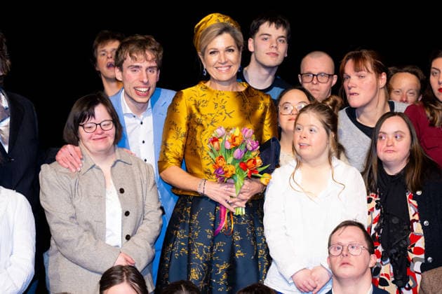 18-02-2026 Hengelo Queen Maxima attended the opening of the professional company KamaK Theater, working with actors with intellectual disabilities, in Hengelo. Â  Copyright: xPPEx